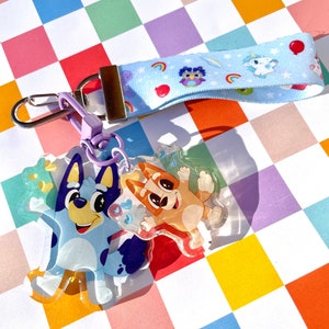 Blue Heeler Keychain Mini Lanyard
