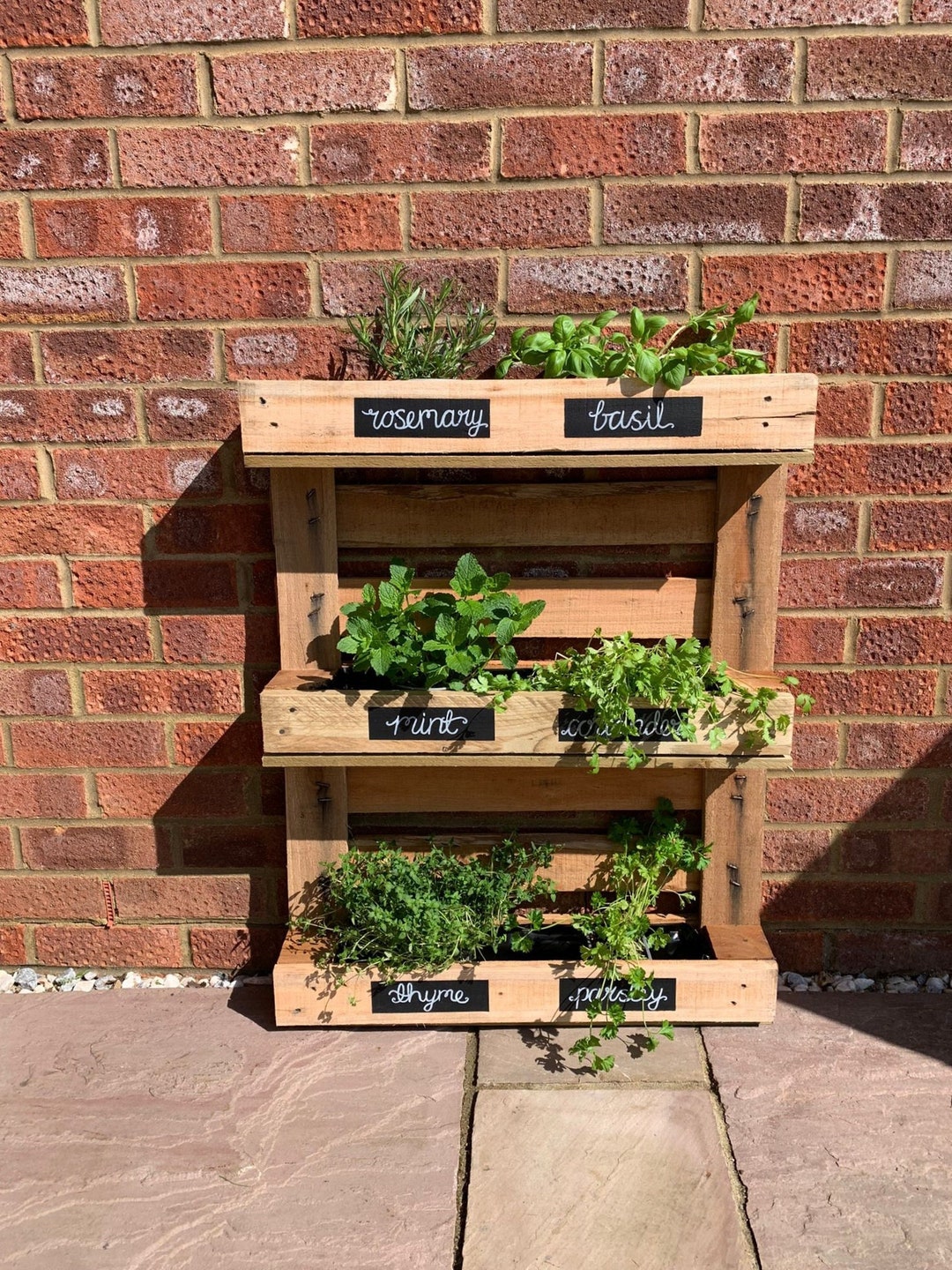 Rustic Pallet Herb Garden Planter - Etsy UK