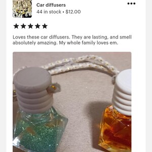Handmade Reed Car Diffusers: Long-Lasting Fragrance, Crystal Bottles image 3