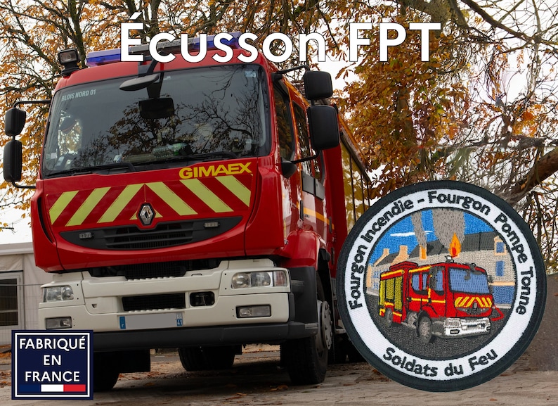 Écusson FPT Fourgon Pompe Tonne Pompiers image 5