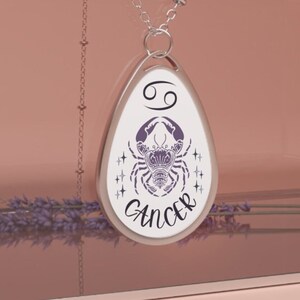 Cancer Necklace, Star Sign Necklace, Zodiac Necklace, Zodiac Jewellery, Astrology Gifts, Astrology Necklace, Astro Necklace, Cancer Gifts