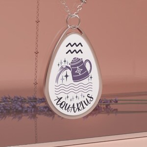 Aquarius Necklace, Star Sign Necklace, Zodiac Necklace, Zodiac Jewellery, Astrology Gifts, Astrology Necklace, Astro Necklace, Aquarius Gift
