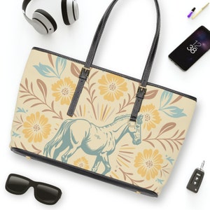 Horse Leather Bag, Equestrian Purse, Horse Hand Bag, Horse Tote Bag, Animal Tote Bag, Nature Tote Bag, Horse Lovers Gift, Horse Tote