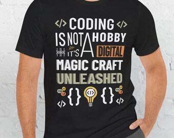 Funny Coder T-shirt: Digital Magic Craft Unleashed