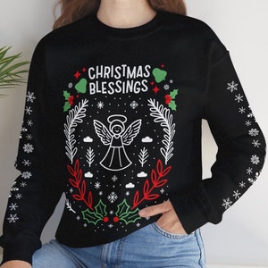 Angel christmas jumper outlet