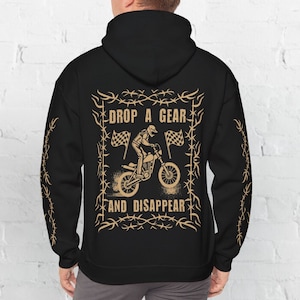 Biker Hoodie, Vintage Motorcycle Hoody, Biker Shirt, Motorcycle Shirt, Motorbike Owner Gift, Motorcyclist Shirt, Motor Club Shirt, Bike Life