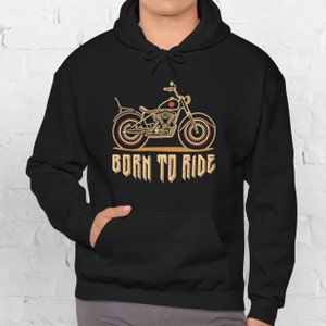 Biker Hoodie, Vintage Motorcycle Hoody, Biker Shirt, Motorcycle Shirt, Motorbike Owner Gift, Motorcyclist Shirt, Motor Club Shirt, Bike Life