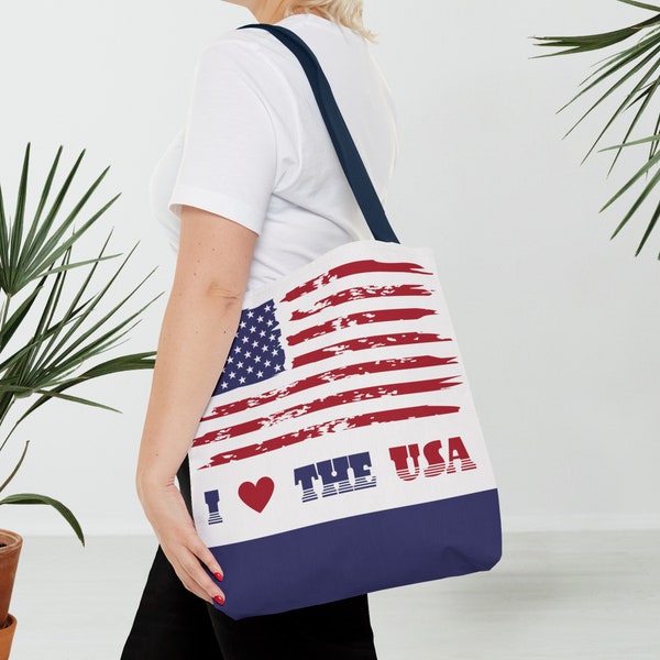 4th Of July Bag, Independence Day Bag, USA Flag Bag, American Tote Bag, Memorial Day Tote Bag, Patriotic Bag, Election Tote Bag, USA Gift