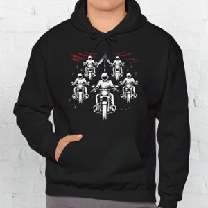 Biker Hoodie, Vintage Motorcycle Hoody, Biker Shirt, Motorcycle Shirt, Motorbike Owner Gift, Motorcyclist Shirt, Motor Club Shirt, Bike Life