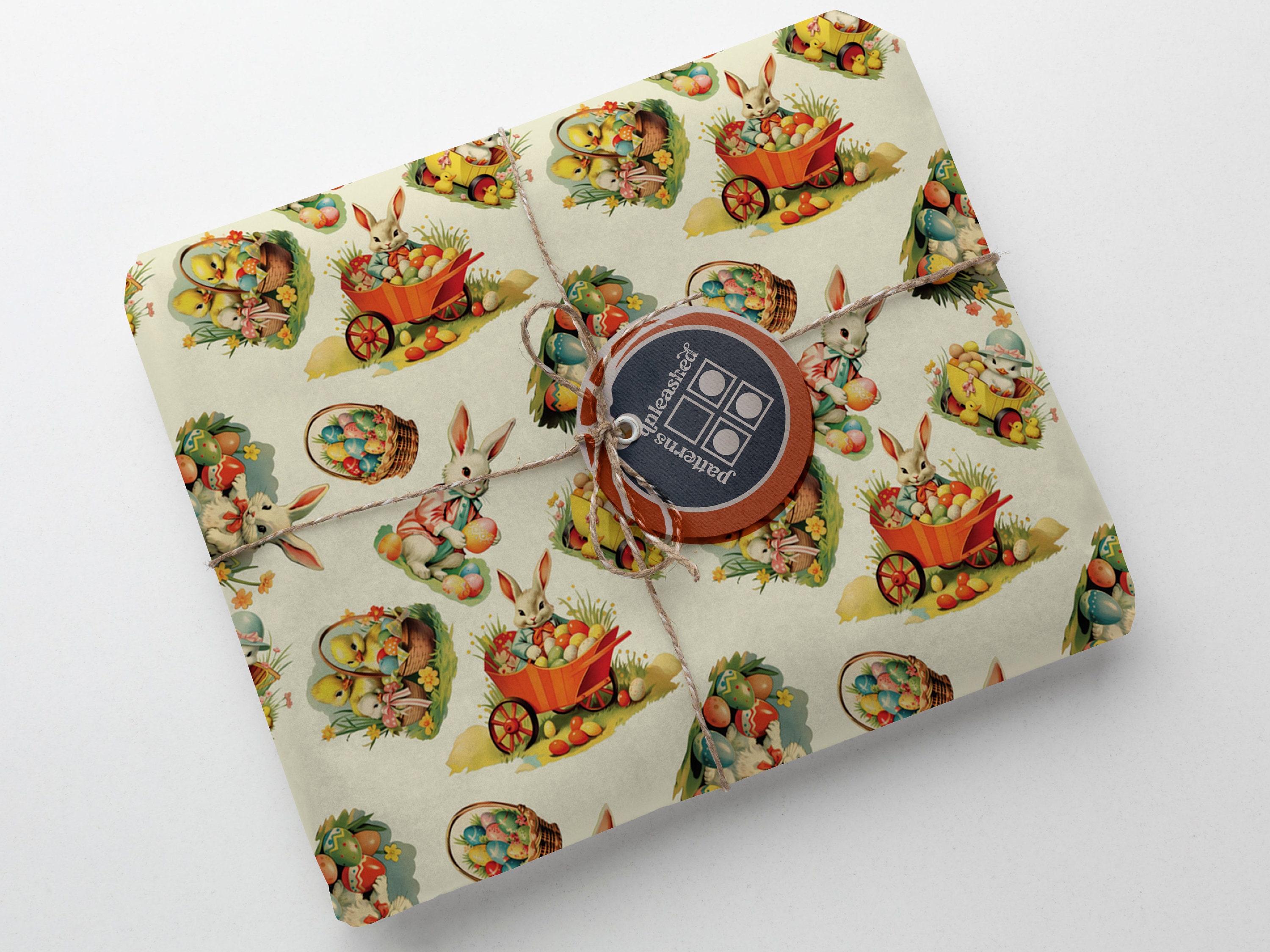 Vintage Easter Seamless Pattern Unlimited Commercial Use Digital Print ...