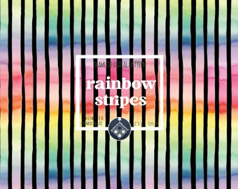 May include: Seamless digital pattern of rainbow stripes on a black background. The pattern is 12" x 12" and 300 DPI. Unlimited commercial use.