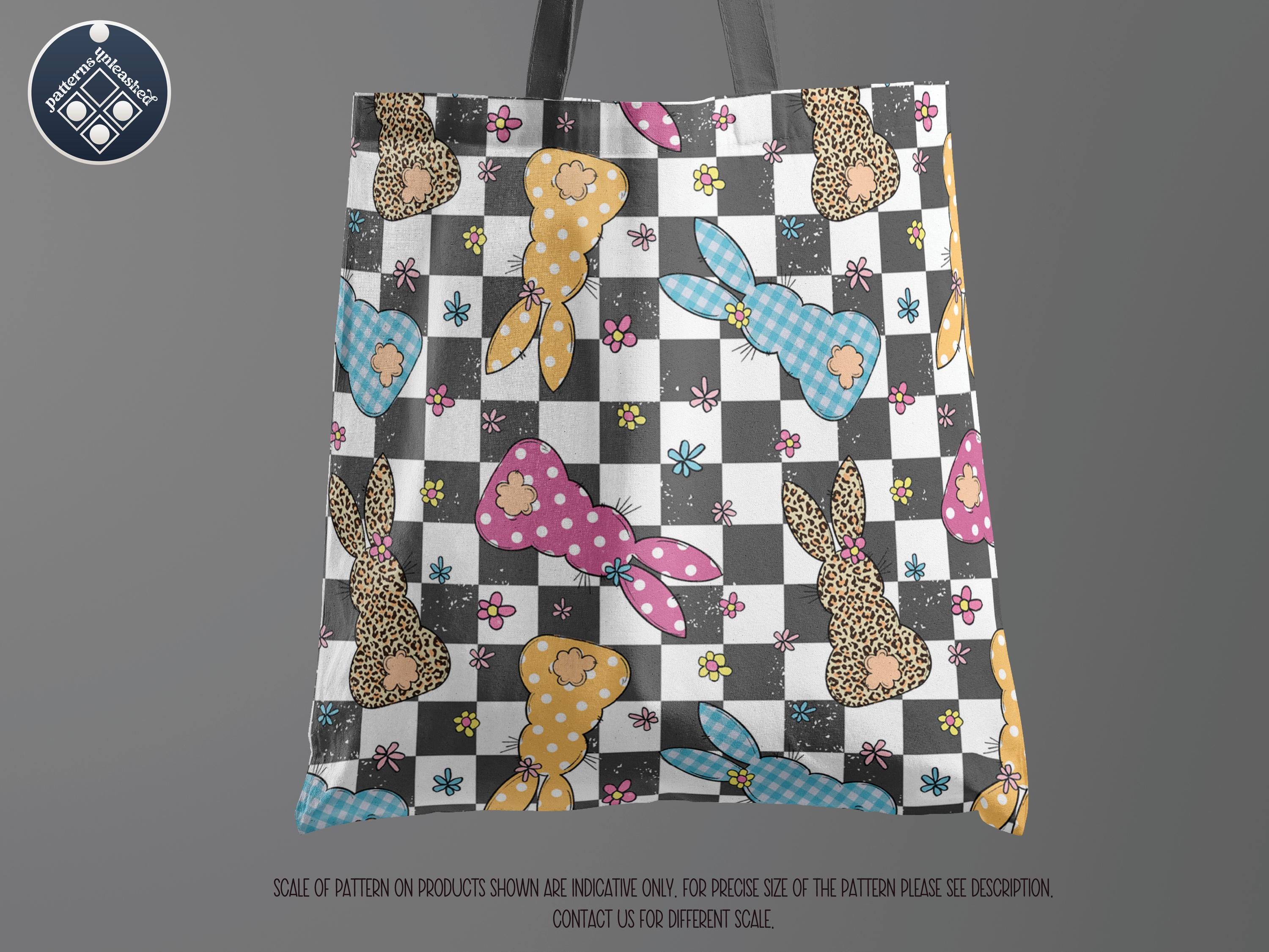 Retro Bunnies Digital Seamless Pattern Unlimited Commercial Use Print ...