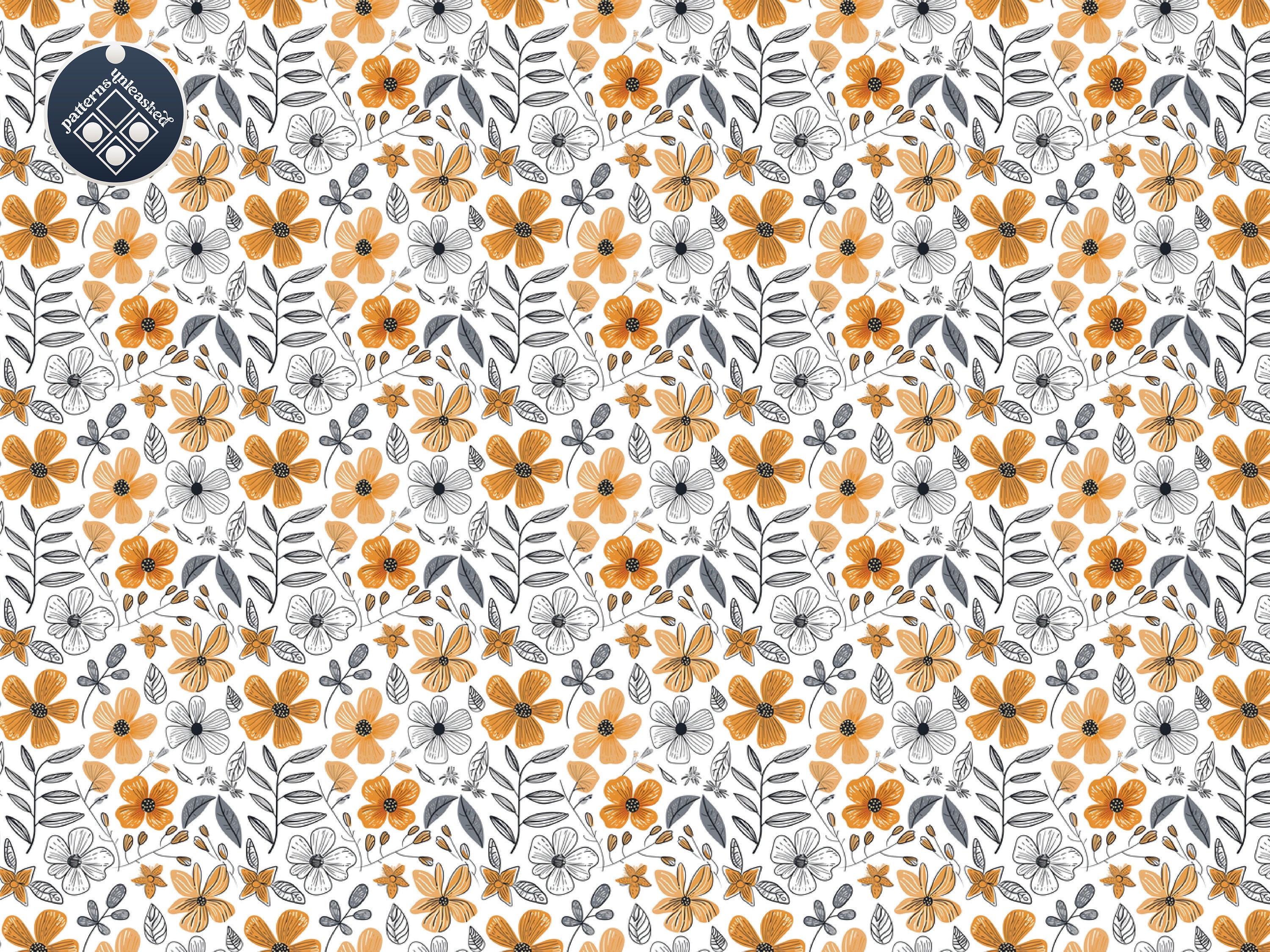 Boho Floral Seamless Pattern Unlimited Commercial Use Digital Print ...