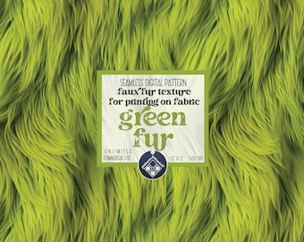 Grünes Fell inspiriert von Grinch nahtlose Muster unbegrenzte kommerzielle Nutzung sofortiger download digitale Datei Weihnachten faux Textur für POD und Stoff
