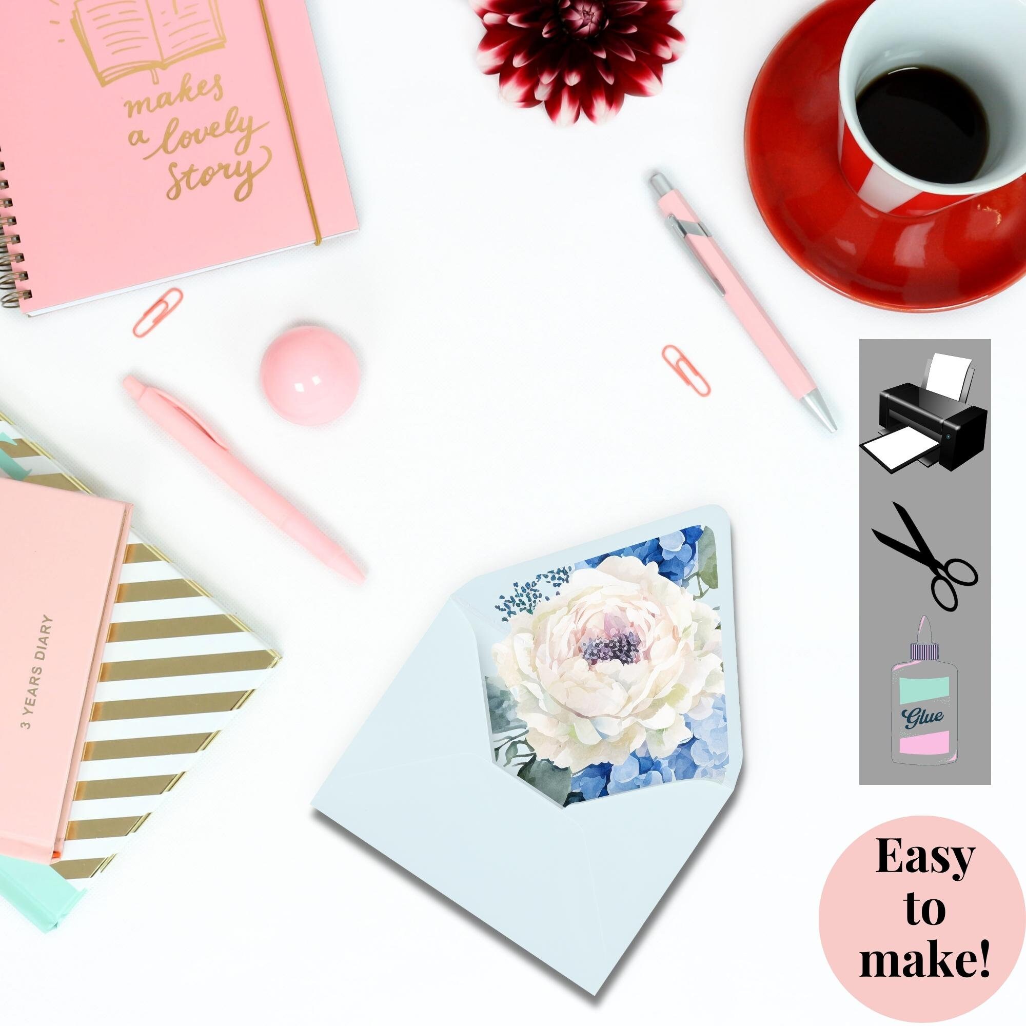 Envelope Liner Template Kit Blue Envelope Liner Kit Envelope Liner