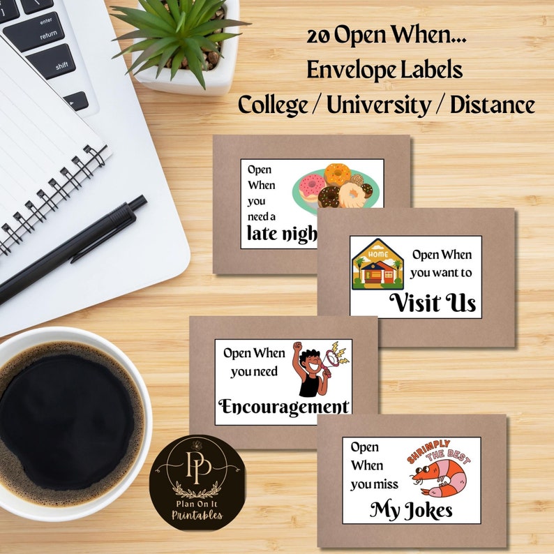Care Package 16-Piece Open When Letters Kit - College Student , Long Distance Relationship Gifts For Daughter, Son, Boyfriend, Girlfriend Emotional Connection Envelopes