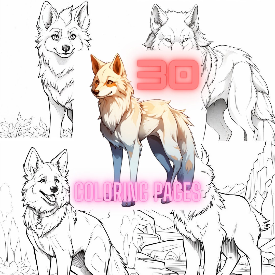 Best wolf coloring page - Coloring pages 🎨