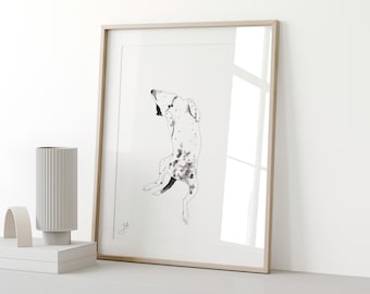 Personalisiertes Tierportrait - Handgemaltes Aquarell, Geschenk für Tierliebhaber