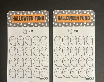 Halloween Savings Tracker | Budget Tracker | Halloween Cash Saving | Halloween Saving Challenge | Binder Inserts | Cash Stuffing