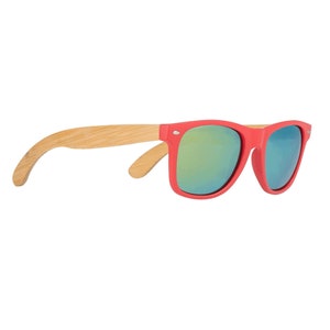Gafas de sol de bambú ecológicas con lentes polarizadas, gafas de sol de madera personalizadas para hombres y mujeres, gafas de sol de madera sostenible hechas a mano