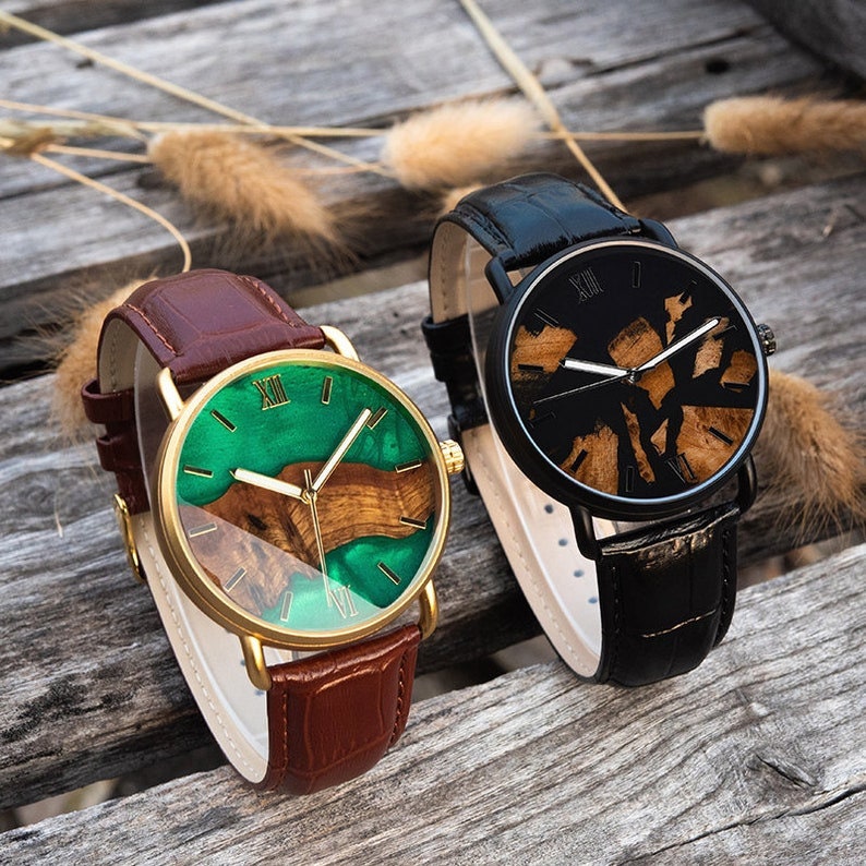 resin leather watches