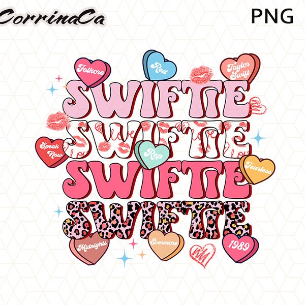 Swiftie Valentine Png, Heart Love Retro Png, Cute Romantic Valentine's Day Png, Swiftie Lover Valentine Png, Happy Valentins Day Png Design