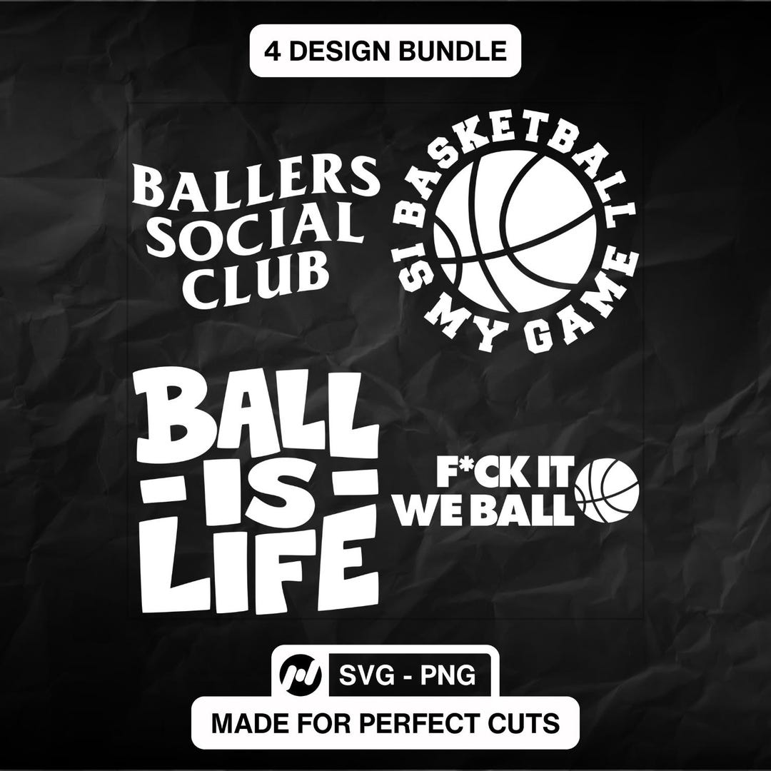 Ballers Social Club SVG Bundle | Sports Decal Sticker Design Cut File ...