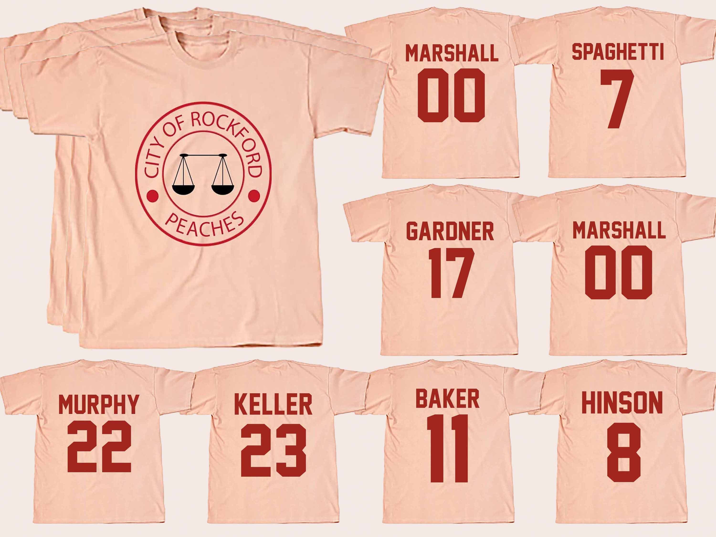 Rockford Peaches Jersey A League of Their Own Shirt Front 