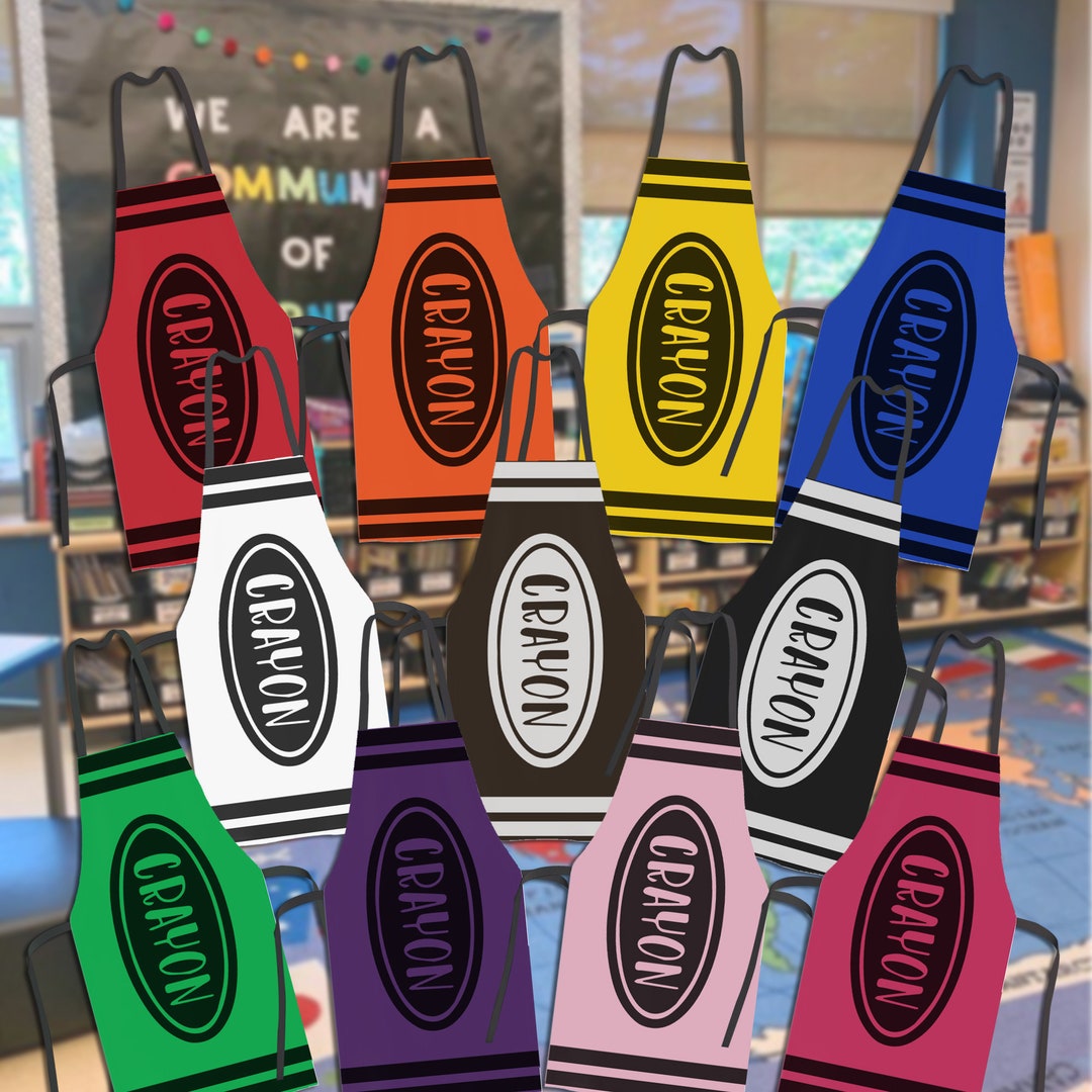 Crayon Group Halloween Costumes Apron Colorful Halloween Etsy