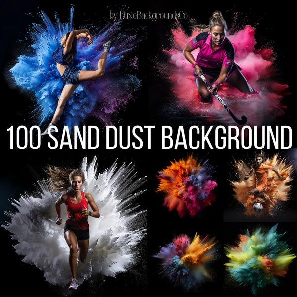 100 Colorful Sand Dust Background, Sand Explosion, Colorful Powder Explosion Backdrop, Colorful Dust Backdrop, Maternity Digital Backdrop
