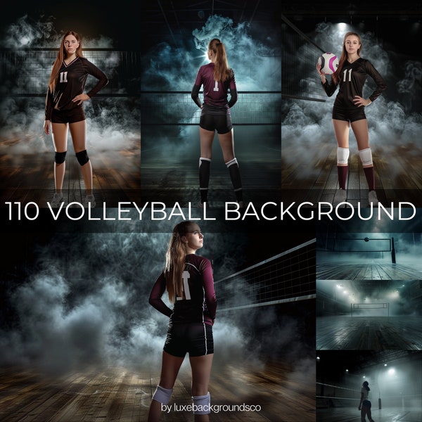 110 fondos digitales de voleibol BUNDLE, perfectos como fondo deportivo para carteles de voleibol y pancartas de voleibol, fotos del equipo de voleibol