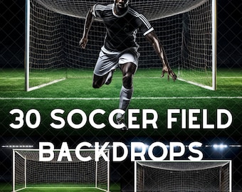 30 Soccer Field Backdrops, Soccer Backdrop, Soccer Poster Template, Football Goal Background, Stadium Lights Backdrop, Sports Background