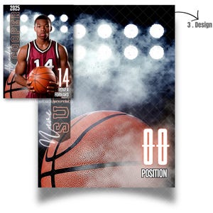 May include: A basketball player wearing a red and white jersey with the number 14 on it. The player is holding a basketball and is standing in front of a black background with white spotlights. The text "2025" and "COOPER" are visible in the top left corner of the image. The text "POWER FORWARD" is visible below the player's number. The text "Name" and "SU" are visible in the bottom left corner of the image. A basketball is visible in the bottom centre of the image. The text "00" and "POSITION" are visible in the bottom right corner of the image.
