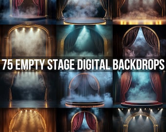 75 Maternity Backdrop,Studio Backdrop,Stage Light Backdrop, Ballet Background, Theatre Stage Backdrop,Sport Photography,Photoshop Template