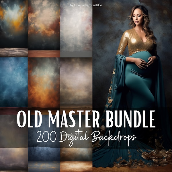 200 Old Master BUNDLE, Maternity Backdrops, Portrait Studio Backdrop, Grunge Background,Fine Art Textures, Wedding Backdrop,Vintage Portrait