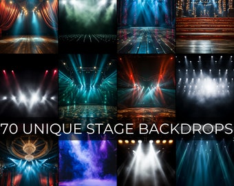 70 Unique Stage Digital Backdrop, Stage Light Backdrop, Ballet Stage Background, Theatre Stage Backdrop,Sport Photography,Photoshop Template