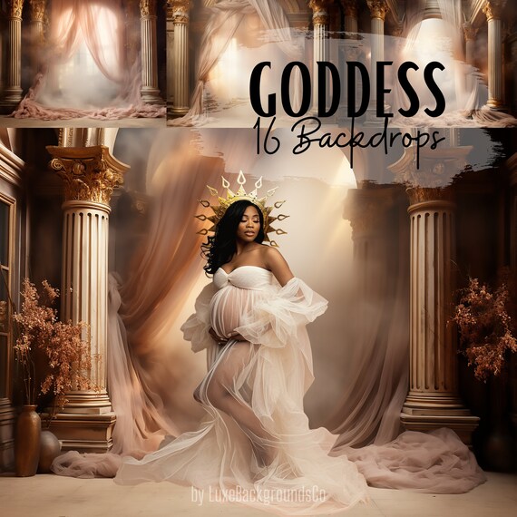16 Goddess Backdrops, Maternity Backdrops, Photo Studio Background, Wedding Backdrop,  Fine Art Textures, Photoshop Overlays, Photo Editing