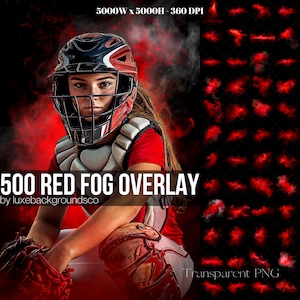500 Red Fog Overlay, Transparent PNG Red Fog and Smoke, High Quality Photoshop Overlays, Create Fog Backgrounds For Sport Banner,Poster,Gift