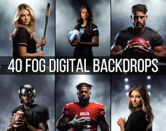 40 Nebel Digitaler Hintergrund, Perfekt Als Sport Hintergrund Für Basketball, Softball, Football, Tennis Poster, Fußball Banner, Rauch Hintergrund