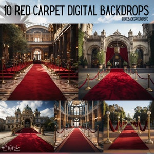 Hollywood Red Carpet Backdrop for Social Media, Graduation Backdrop, Celebration Photo Booth Backdrop, Fine Art Textures, Studio Backdrops