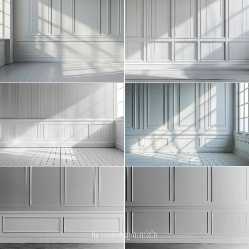Panel Back Backdrop 120 Light Wood Panel Wall Backdrop, Elegant Light Room Backdrop, White ...