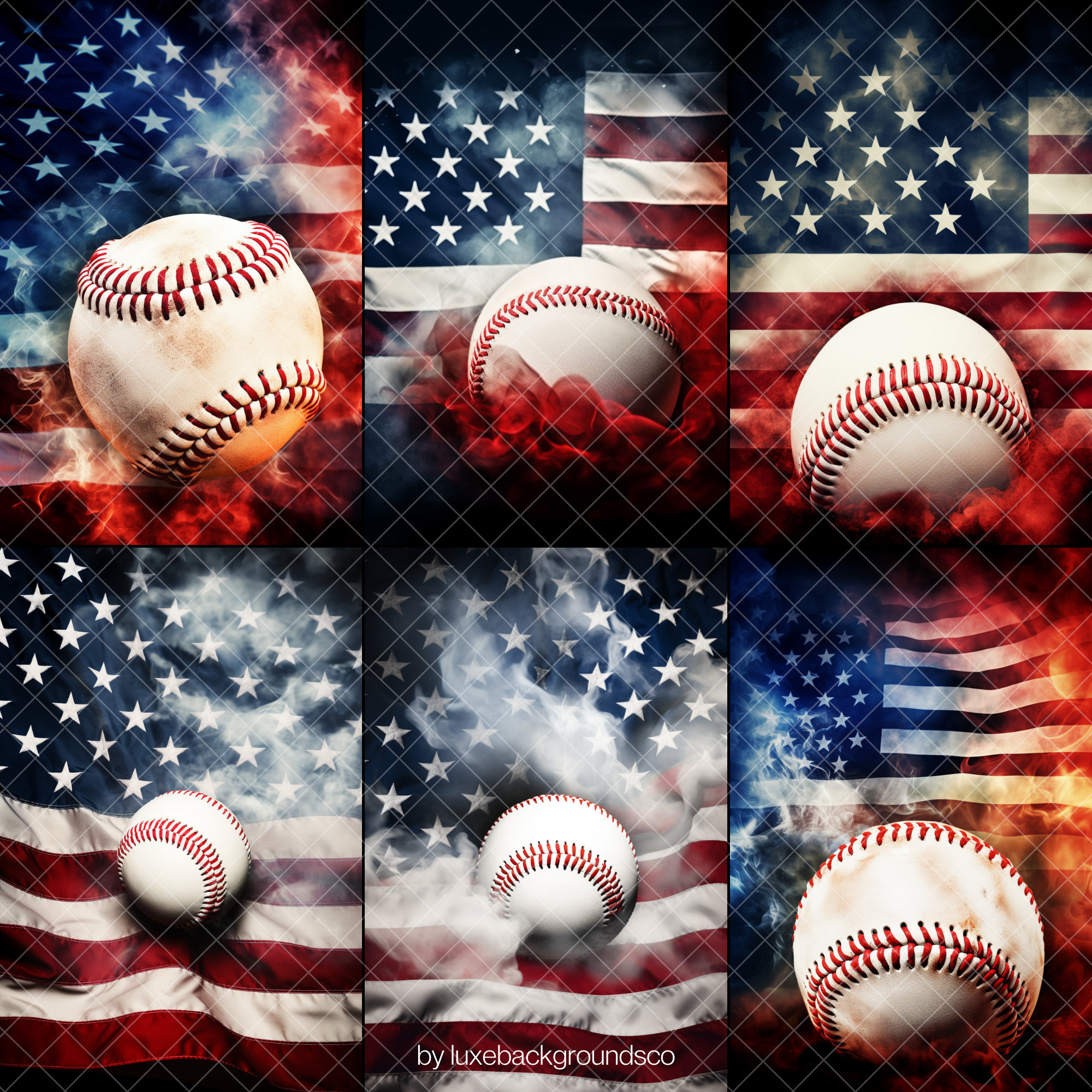 40 Patriotic Baseball Background, USA Flag Backdrop,perfect as Baseball ...