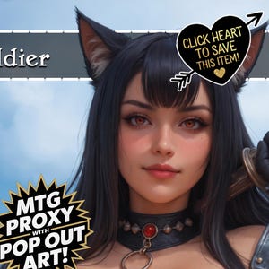 Cat Soldat - MTG Proxy Custom Art Card für Kommandanten Deck