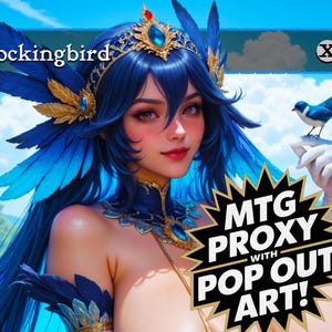 MB - MTG-proxykaart - volledig kunst randloos wijzigen | Premium zwart kernkarton en glanzende afwerking | Commandant/EDH