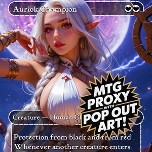 AC - MTGプロキシ | 統率者戦 EDH | フルアート枠なしオルタ | プレミアムブラックコアカードストック | 光沢