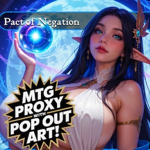 PON - Carta Proxy de Arte Personalizada MTG - EDH - Mana Azul
