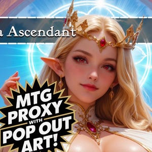 SA - MTG プロキシカード - フルアート版ボーダーレス・オルター | プレミアム・ブラック・コア・カードストック | 統率者戦/EDH