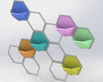 ¡Archivo digital! Archivo STL para impresión 3D - Pequeño florero de pared con marco