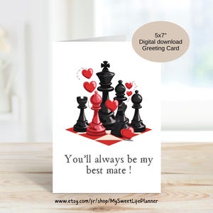 Red hearts Valentine&#39;s Day Card printable,Anniversary Card,Birthday Card,Romantic,Heart Love Card,Digital Printable,Instant download, L66
