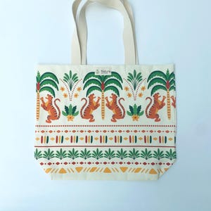 Baumwoll-Tiger-Druck-Einkaufstasche, große Einkaufstasche, Strandtasche, den täglichen Gebrauch ODER ein Geschenk für jemanden Besonderes / gelegentlich / Sommer-modernes Design